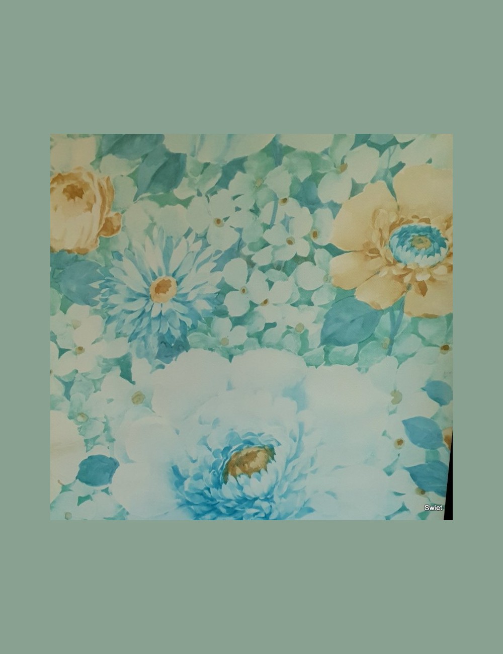 Groots bloemenbehang