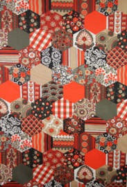 Patchwork look stof vintage