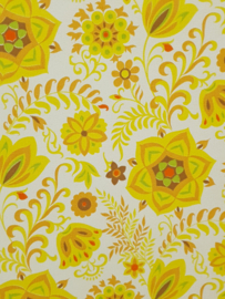 Groovy seventies bloemen behang