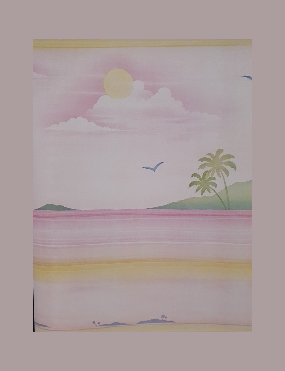 Tropisch pastel strand