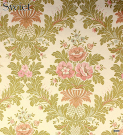 Klassiek textiellook barok behangpapier