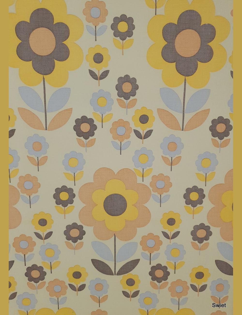 Gestileerde 70s bloemen