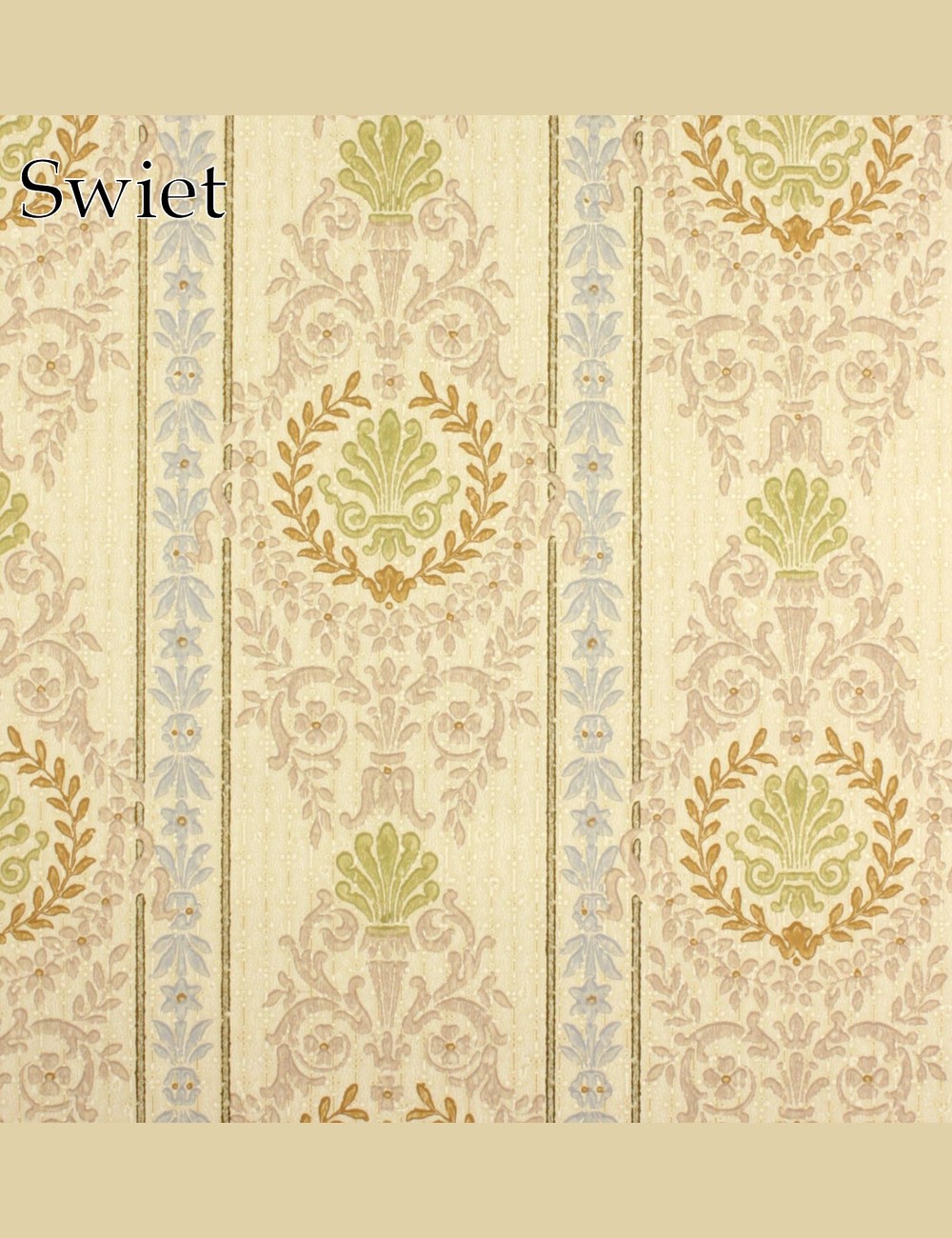 Pastel barok behang