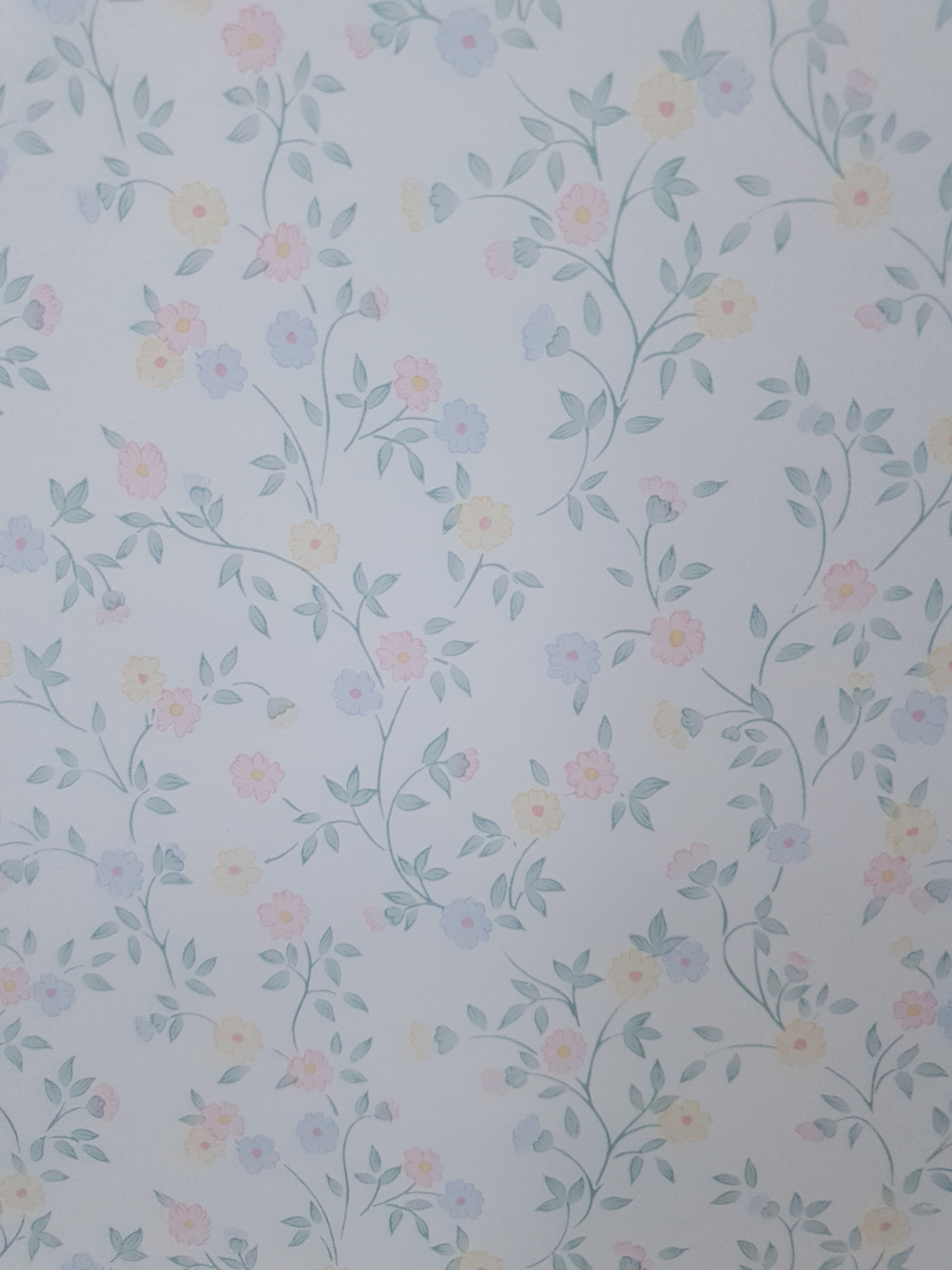 Vintage bloemetjes behang