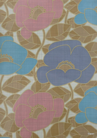 70s bloemen behang