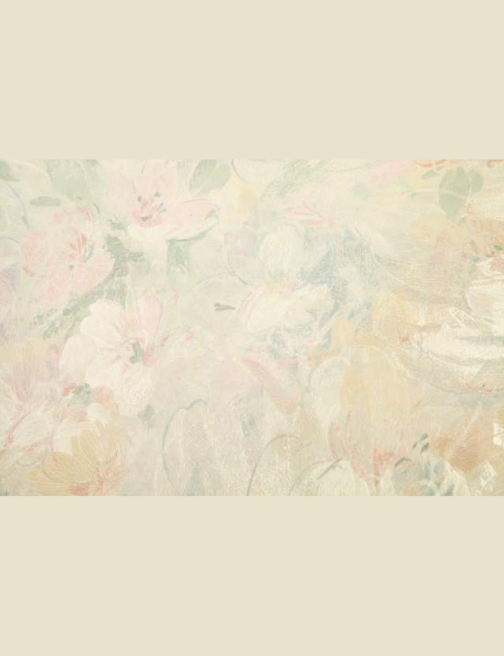 Pastel bloemenbehang