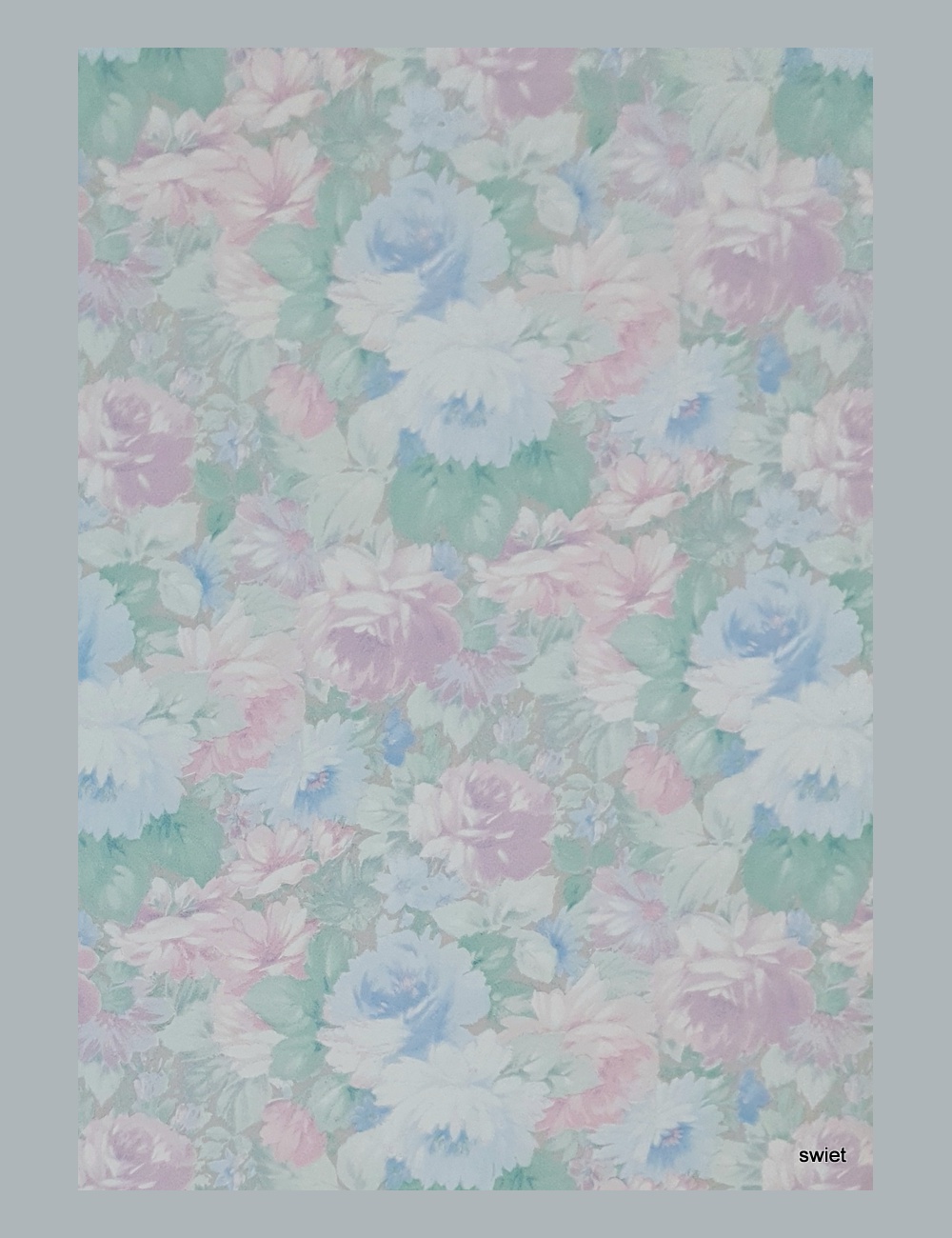80s bloemen behang