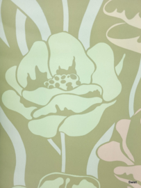 Wulps bloemen behang