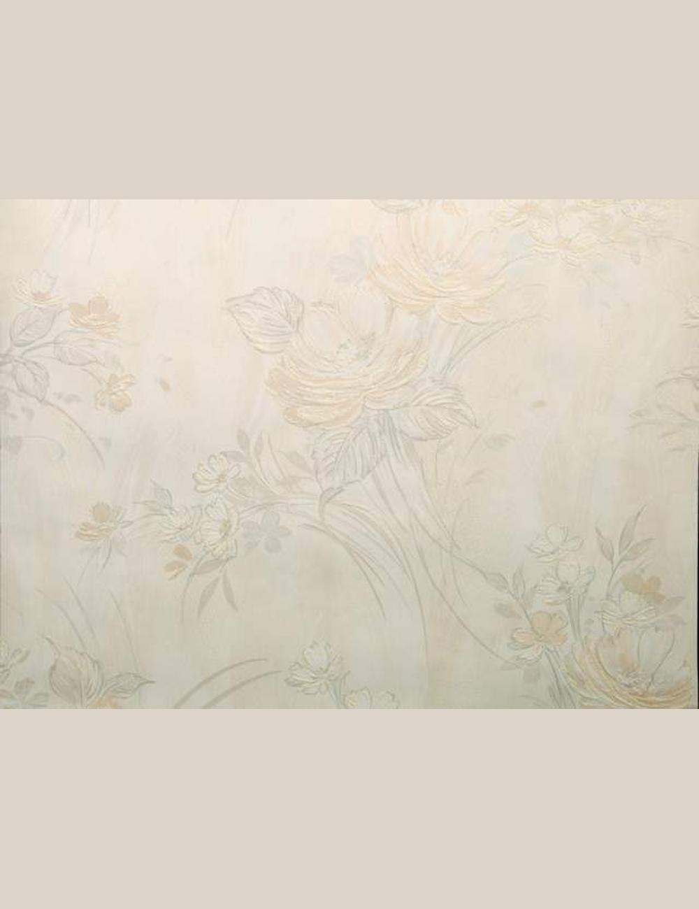 Schuimbehang met bloemen