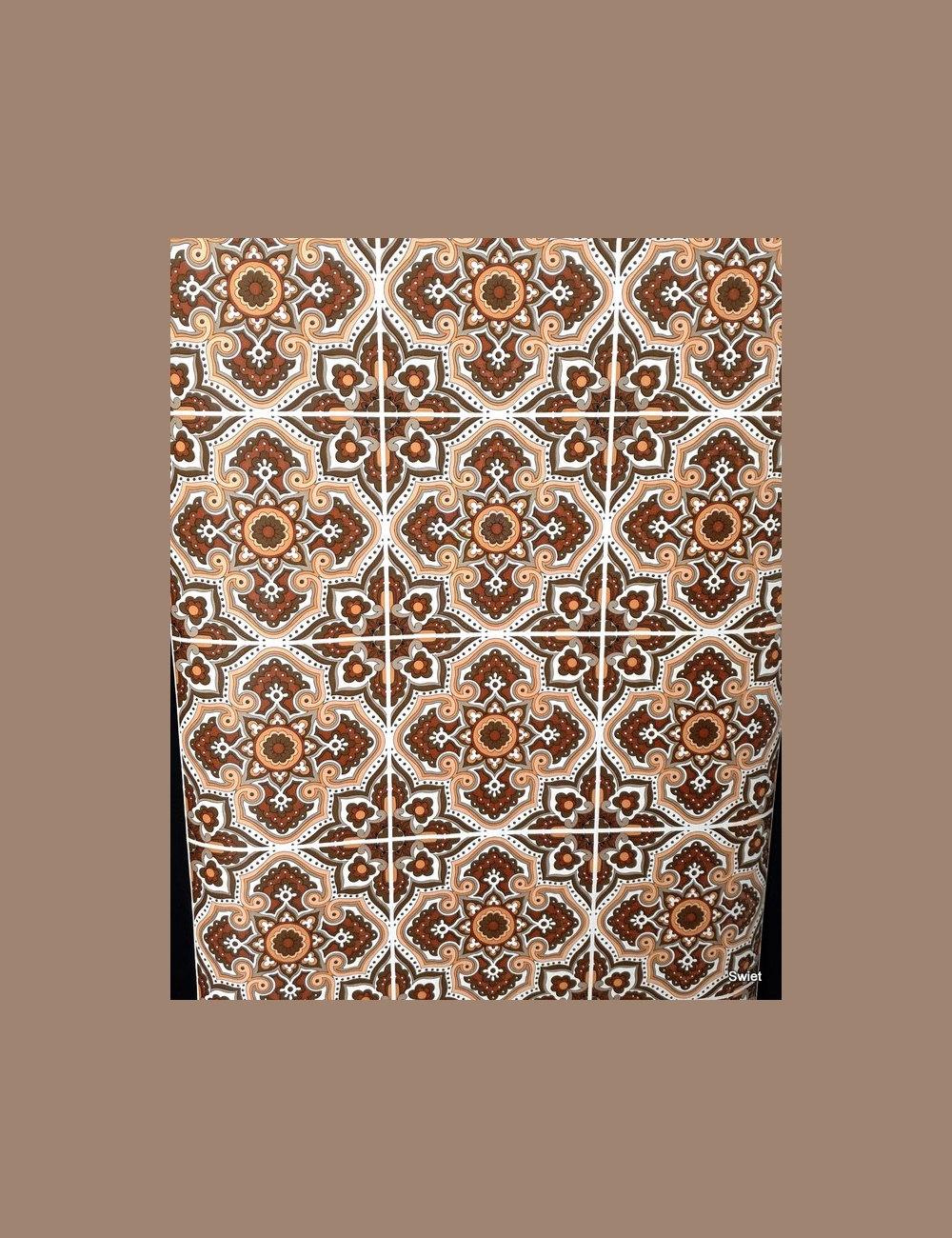 Paisley stijl tegelbehang