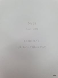 Vintage rozenposter, Cordial