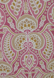 Barok behangpapier in roze