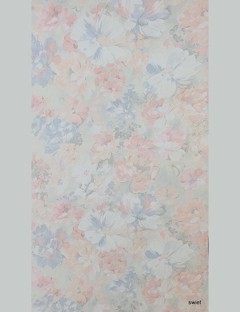 Nineties bloemenbehang