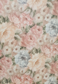 Bloemen behang in Monet stijl