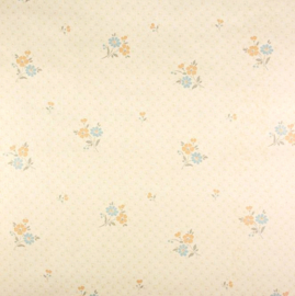 Behang met kleine bloemetjes