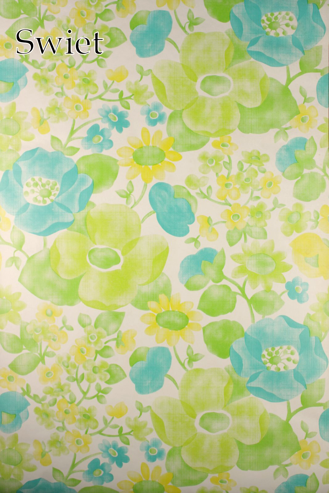 Fluor  bloemen behang