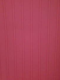 Rood gestreept behang