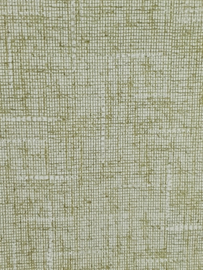 Groen wit vintage jutelook behang