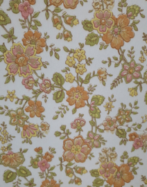 Vintage bloemetjes behang