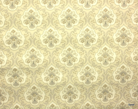 Beige barok behang