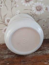 Vintage witte bloempot
