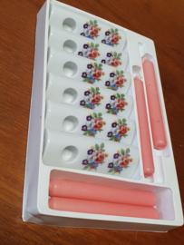 Porseleinen mini kandelaartjes
