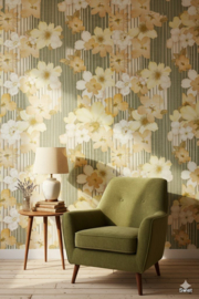 70s bloemenbehang