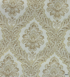 Beige barok behang