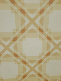 Geruit gewyberd vintage behangpapier