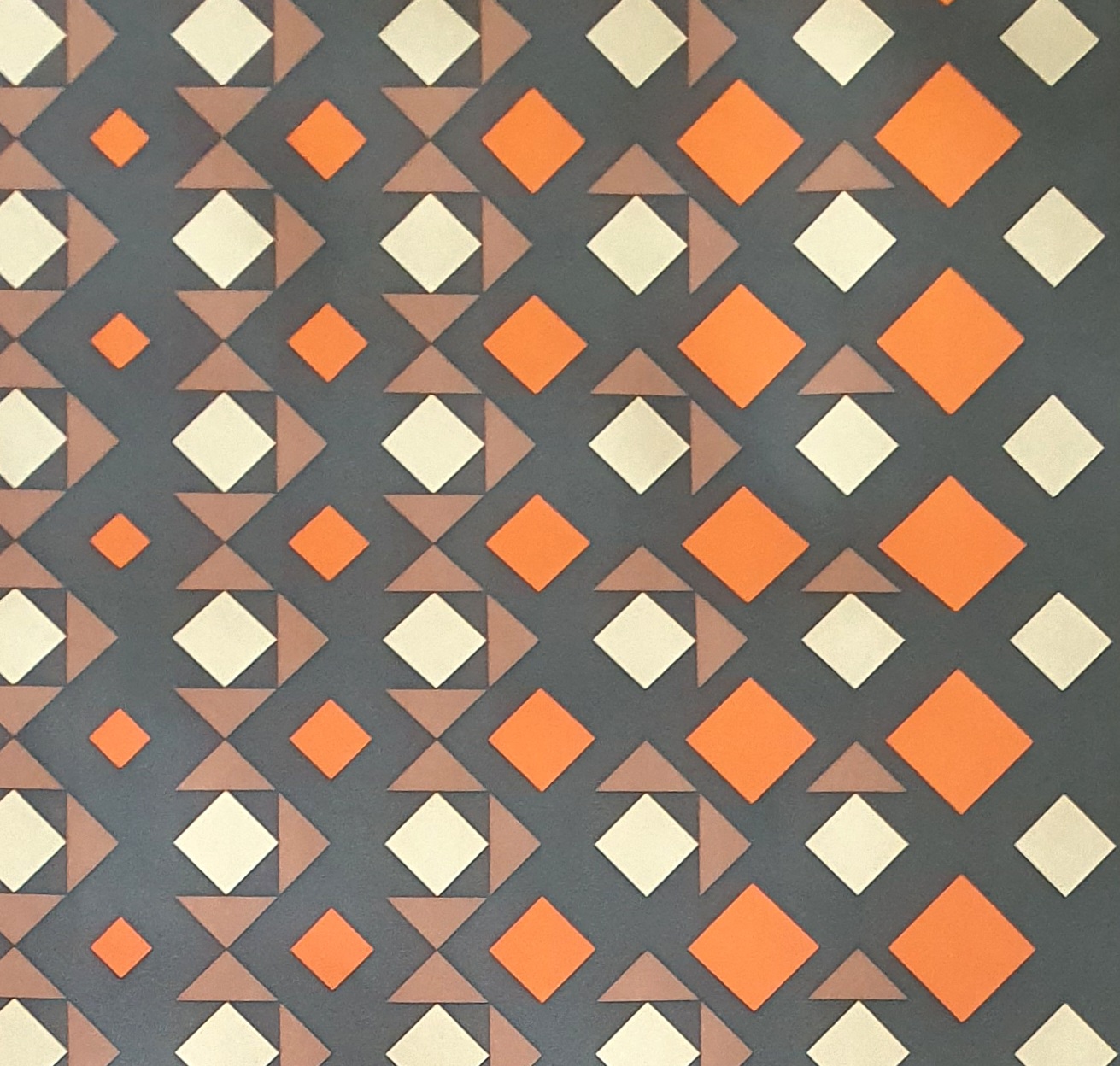 Geometrisch vintage behangpapier