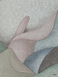 Pastel calla behang