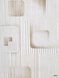 70s beige behang