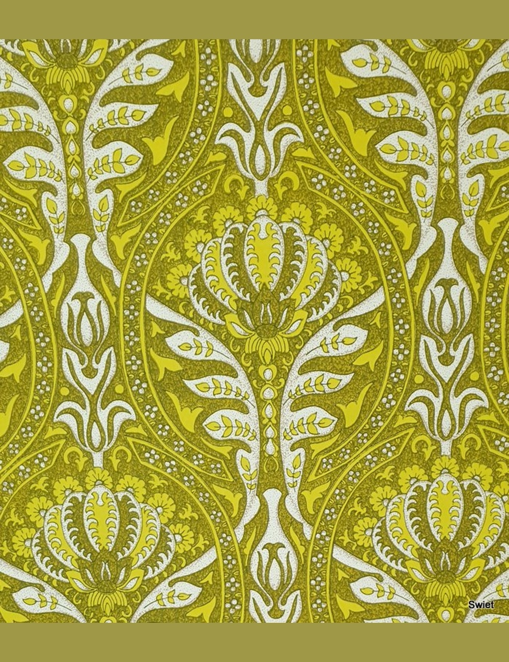 Groen paisley behang