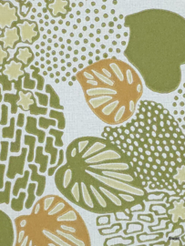 Vintage bladeren behang