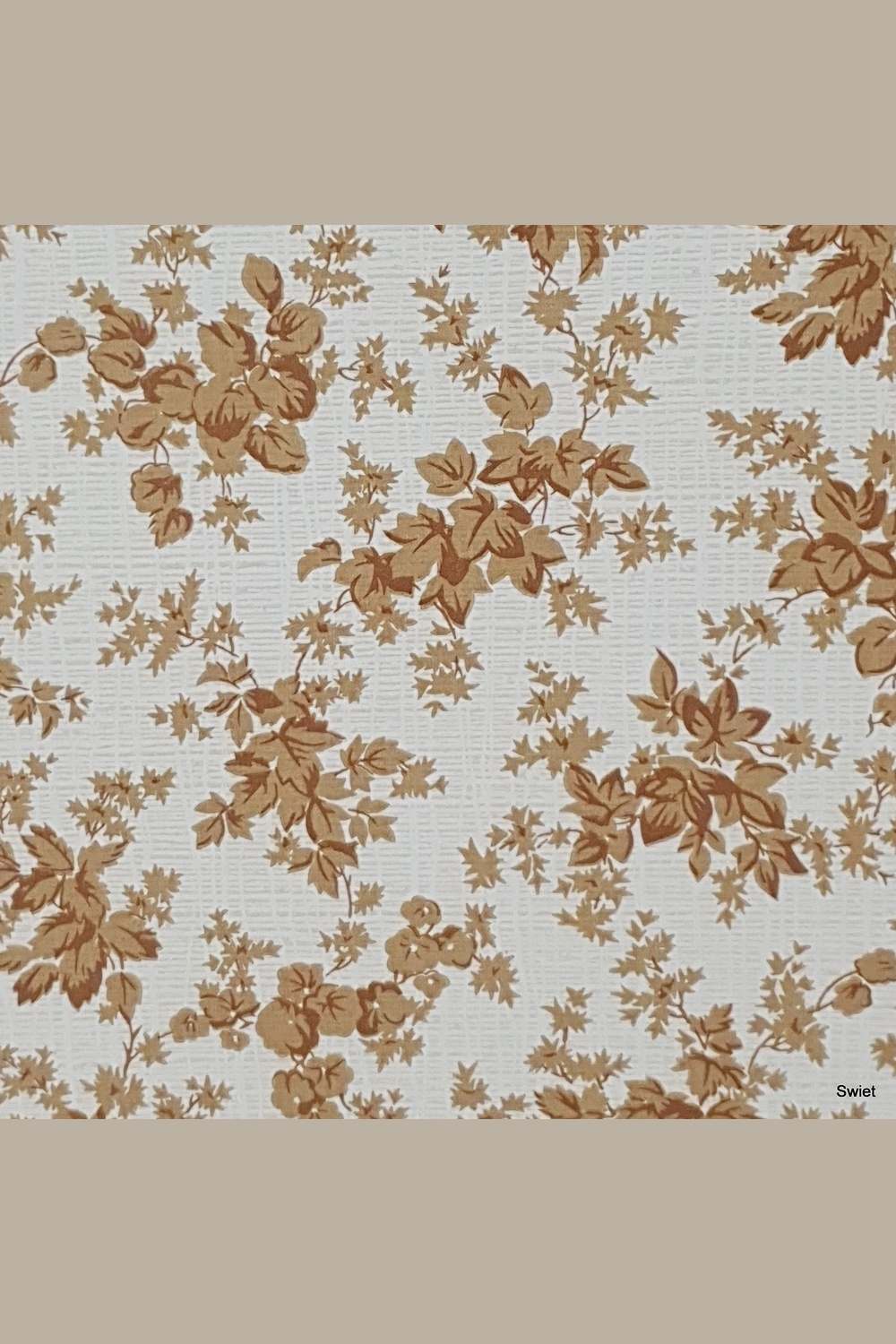 Beige mini bloemen