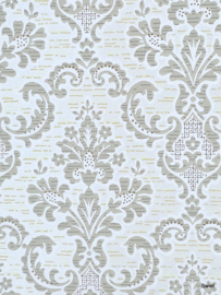 Zandgrijs barok behang