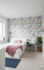 Flower power behang
