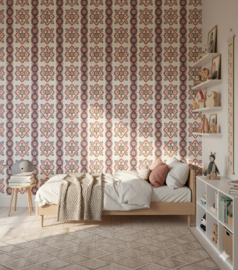 Folklore bloemenbehang