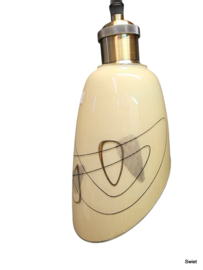 Vintage glazen hanglampje