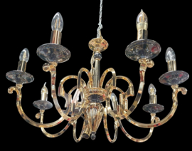 Goudkleurige Regency style kroonluchter