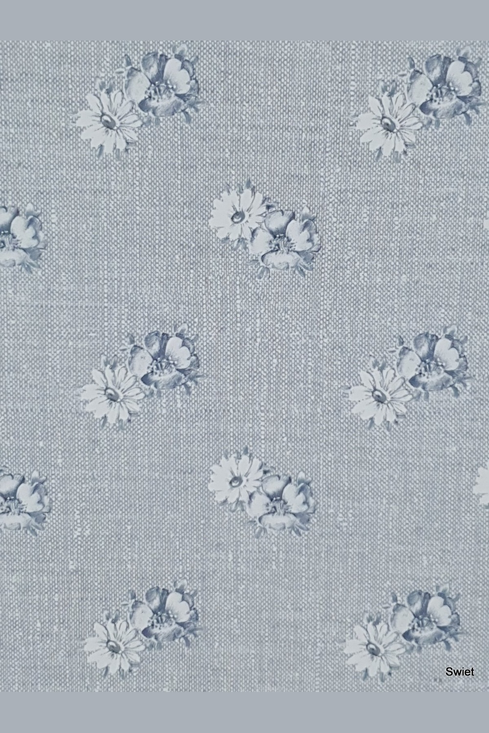 80s denim bloemen