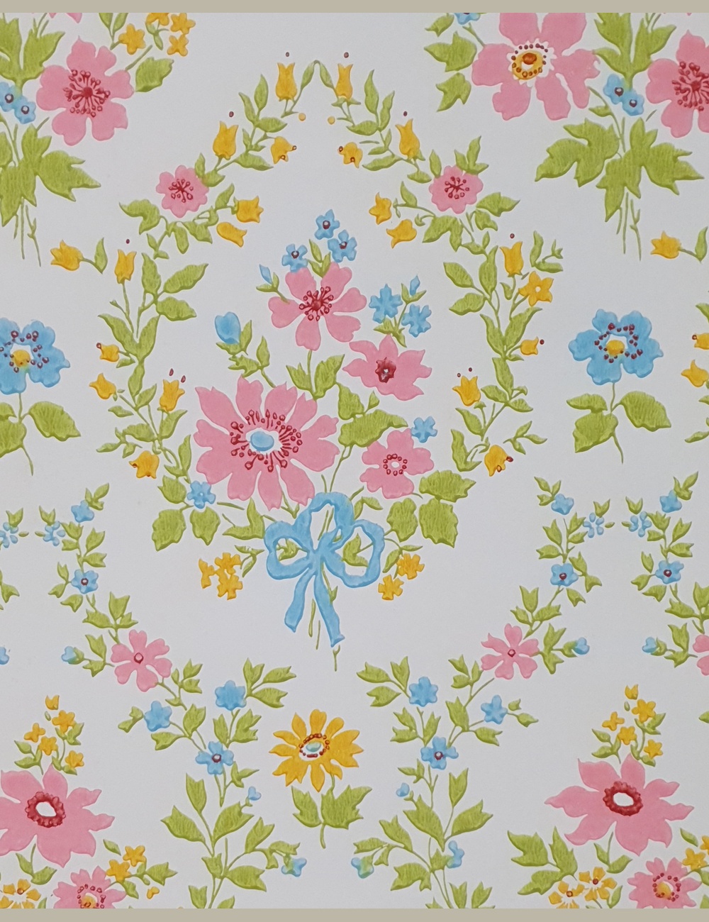 Zoetig bloemen barok behang