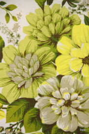 Vintage bloemenstof