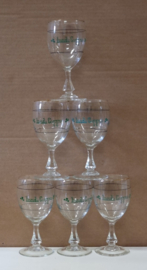 6 vintage Irish Coffee glazen
