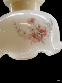 Brocante glazen hanglamp