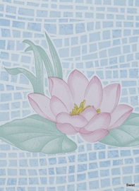 Waterlelie behang