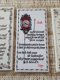 Tegeltjeswijsheid,  Lak, Toon Hermans