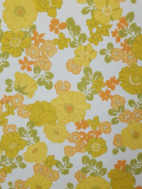 Seventies bloemetjes behang
