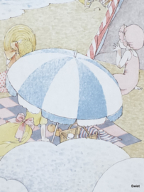 Vintage strand behang