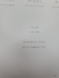 Vintage rozenposter, Mondial Pink